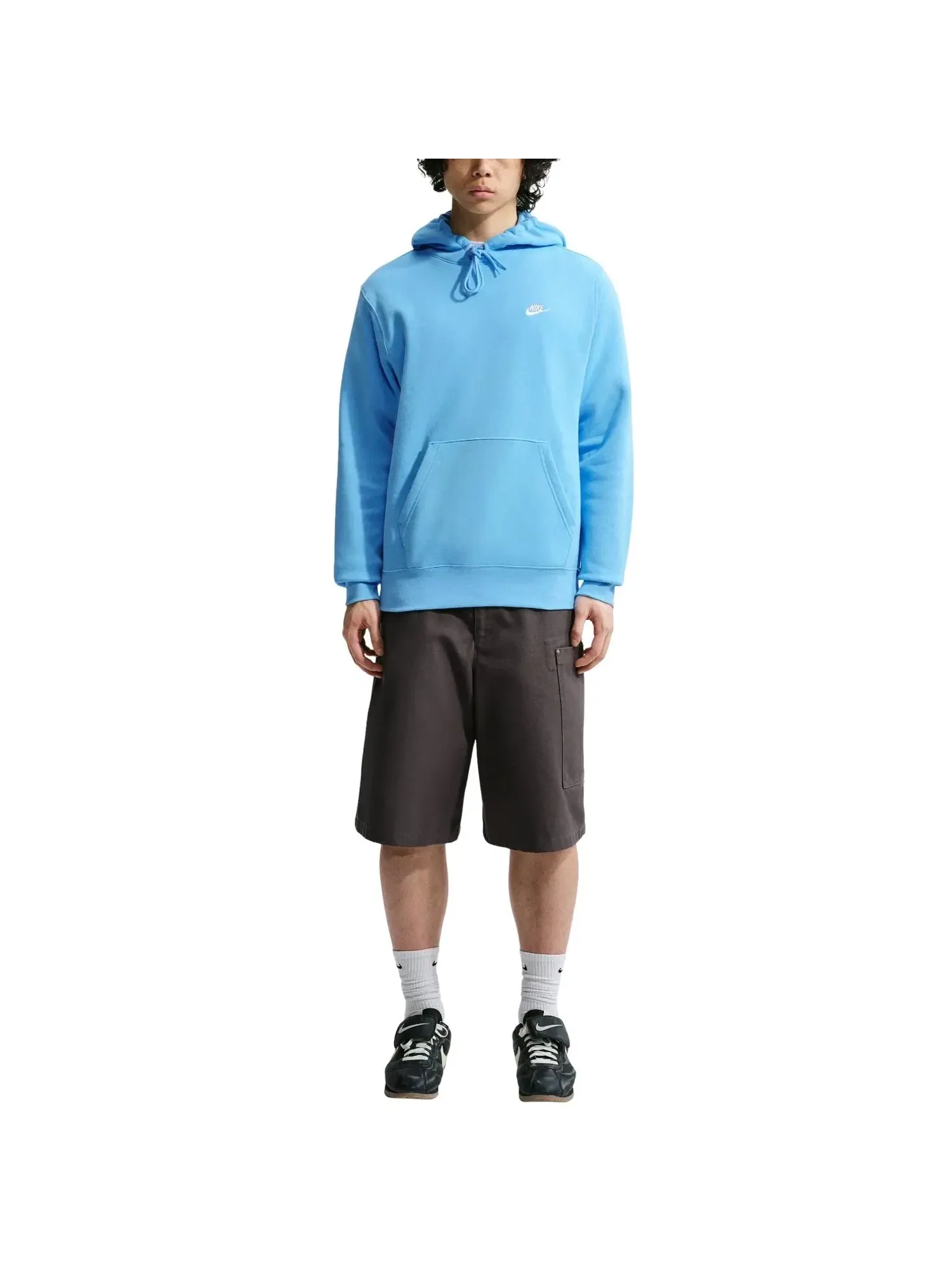 Мужское худи с длинным рукавом Nike Club Fleece — изображение 2 из 3, синий