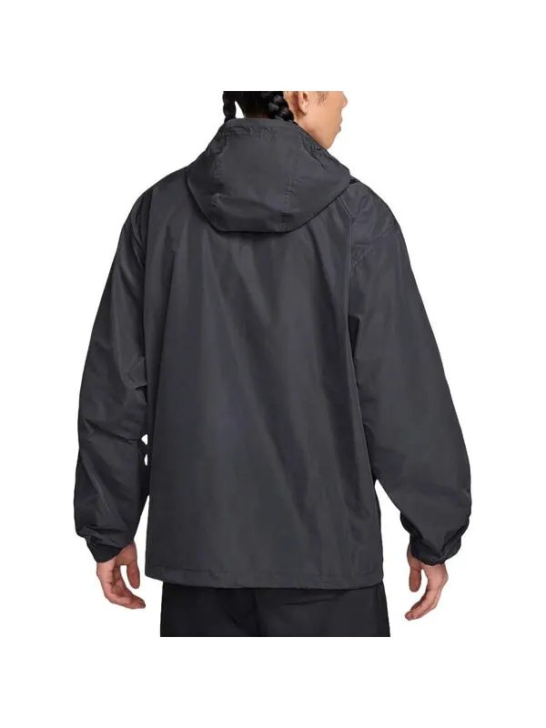 Куртка club marina anorak asia sizing 'black white' Nike — изображение 2 из 2, черный/белый