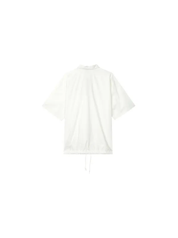 Рубашка club short sleeve oxford button-down shirt asia sizing 'sail' Nike — изображение 2 из 3, черный