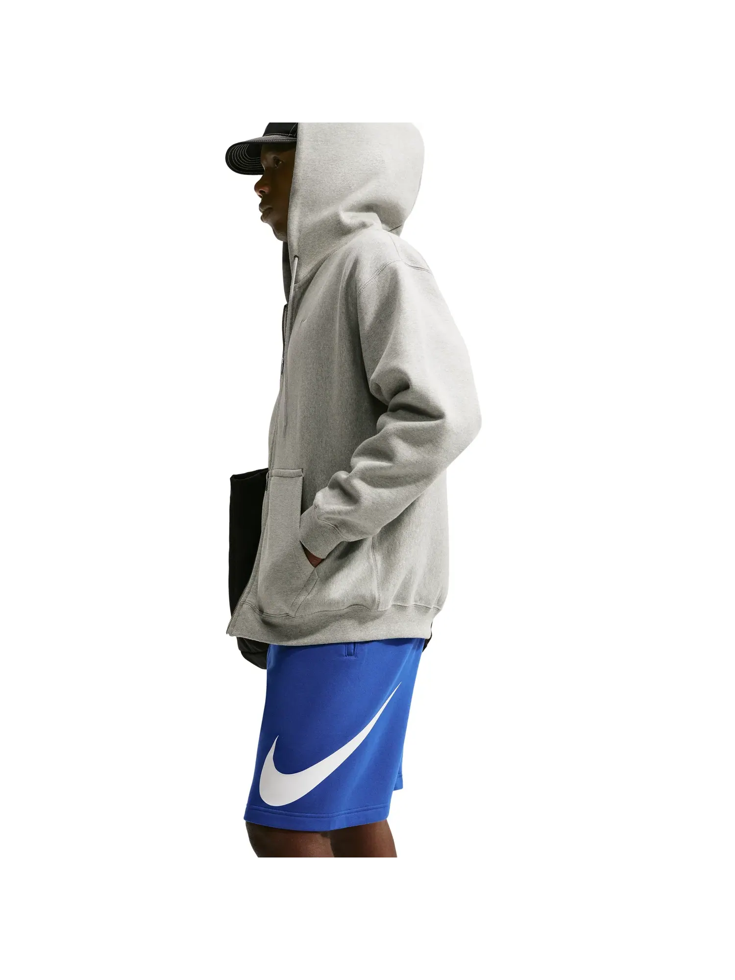 Мужские шорты с флисовой подкладкой Nike Club Fleece Old Royal White — изображение 2 из 6, синий
