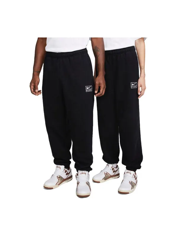 Штаны x stussy stone wash флисовые спортивные штаны азиатские размеры Nike — изображение 1 из 2, черный