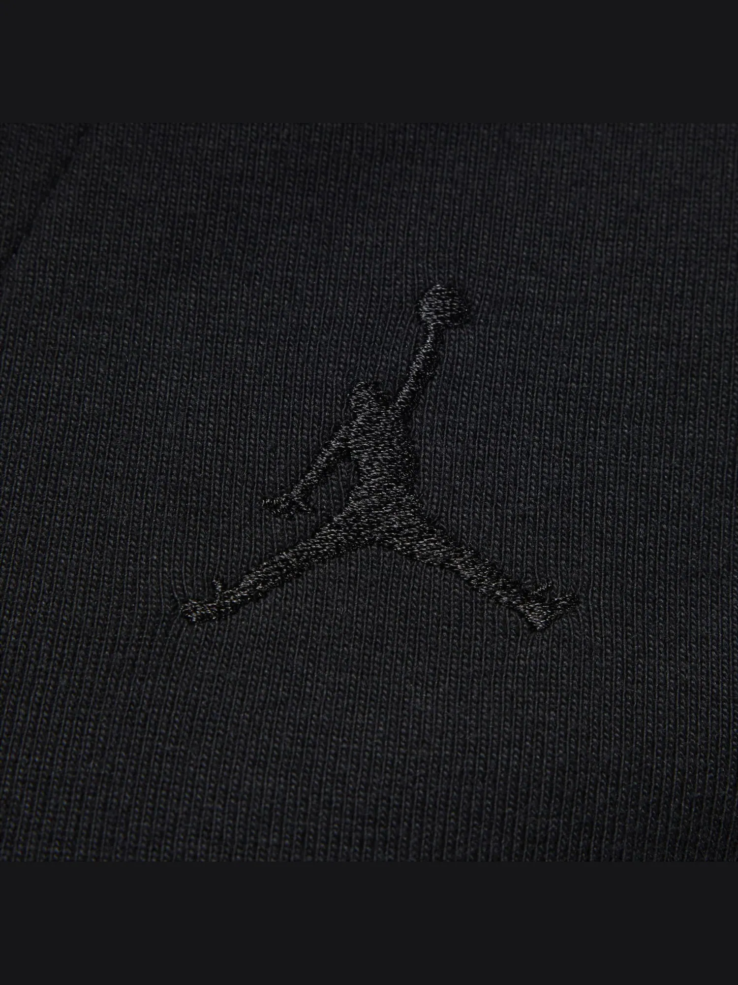 Топ (WMNS) Air Jordan Short-Sleeve Knit Top 'Black' — изображение 4 из 4, черный