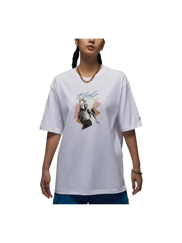 Футболка graphic oversized t-shirt asia sizing 'white' Air Jordan — изображение 1 из 2, белый