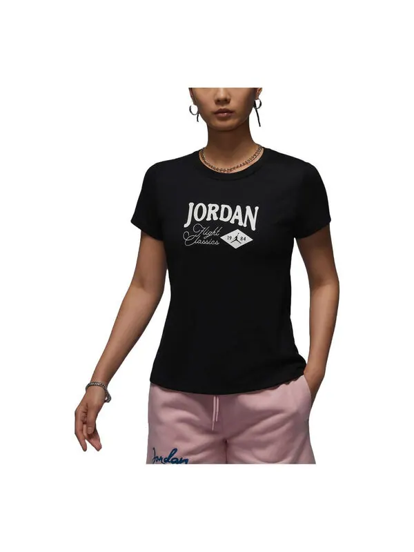 Футболка graphic slim t-shirt asia sizing 'black' Air Jordan — изображение 1 из 2, черный