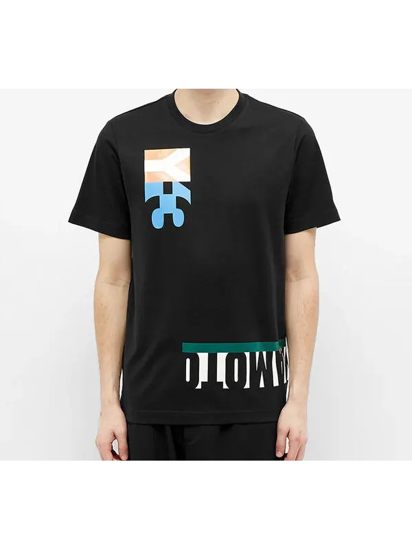 Футболка Y-3 Unisex Multi Block Graphic Printing Tee Black — изображение 3 из 4, черный