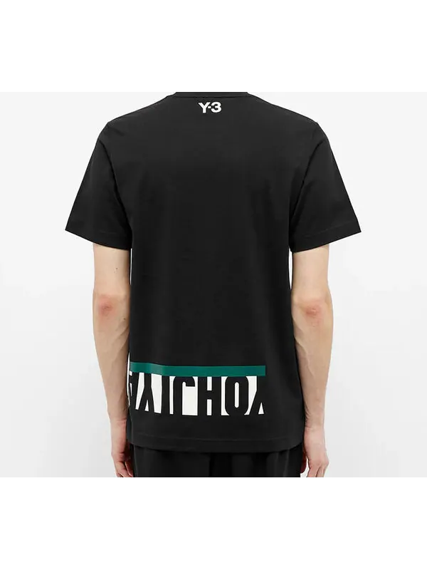 Футболка Y-3 Unisex Multi Block Graphic Printing Tee Black — изображение 4 из 4, черный