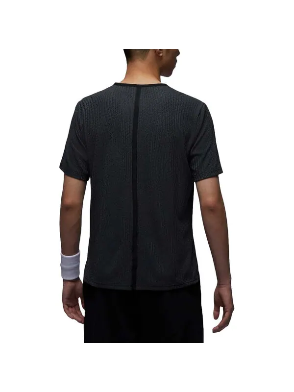 Футболка sport dri-fit adv t-shirt asia sizing 'black' Air Jordan — изображение 2 из 2, черный/серый