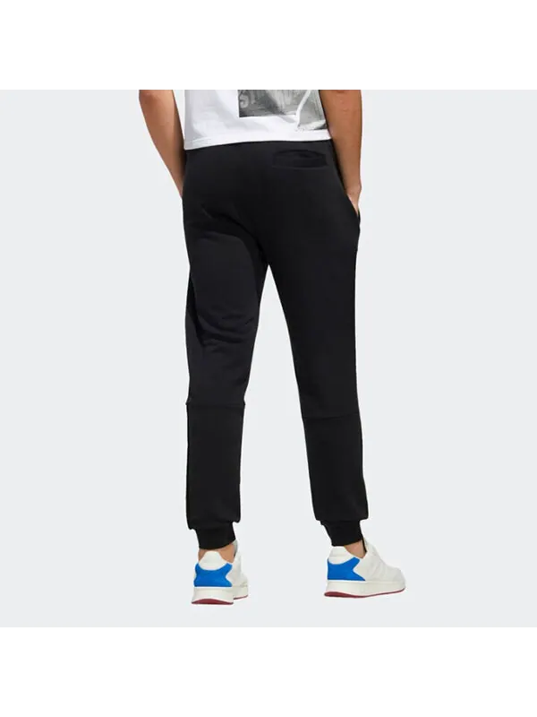 Спортивные штаны adidas neo Casual Breathable Bundle Feet Sports Long Pants Black — изображение 4 из 4, черный