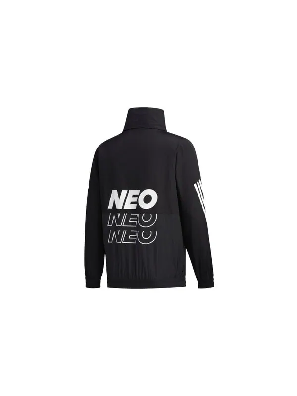 Куртка adidas neo M SS WRMLN WB Sports Windbreaker Jacket Black — изображение 2 из 4, черный