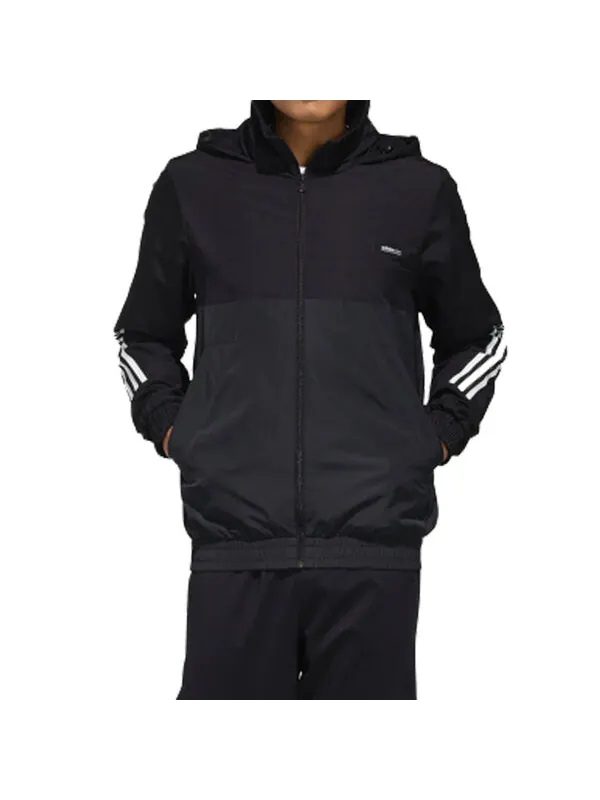 Куртка adidas neo M SS WRMLN WB Sports Windbreaker Jacket Black — изображение 3 из 4, черный