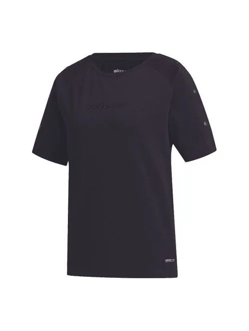 Футболка neo ss футболка спортивная с коротким рукавом Adidas — изображение 1 из 4, черный