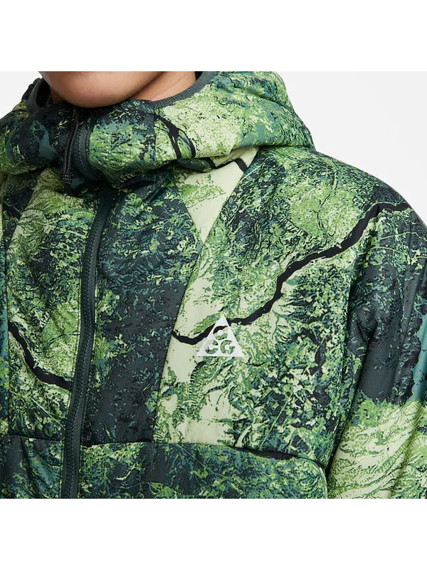 Куртка acg therma fit adv куртка с принтом по всей поверхности Nike — изображение 2 из 4, зеленый