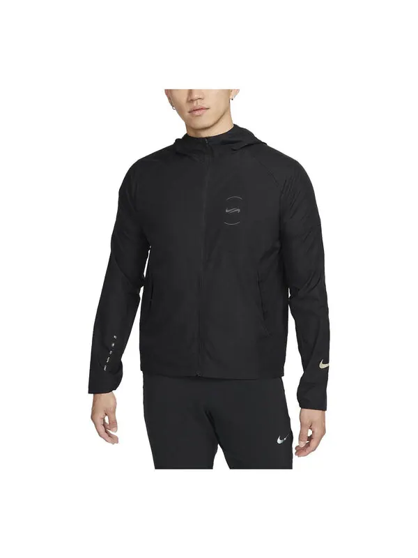 Куртка Nike Repel Miler Running Jacket 'Black' — изображение 1 из 4, черный