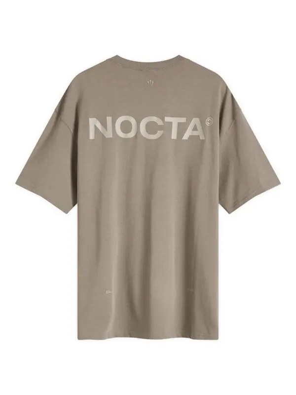 Футболка x nocta big body cs t-shirt 'olive grey' Nike — изображение 2 из 2, оливковый серый