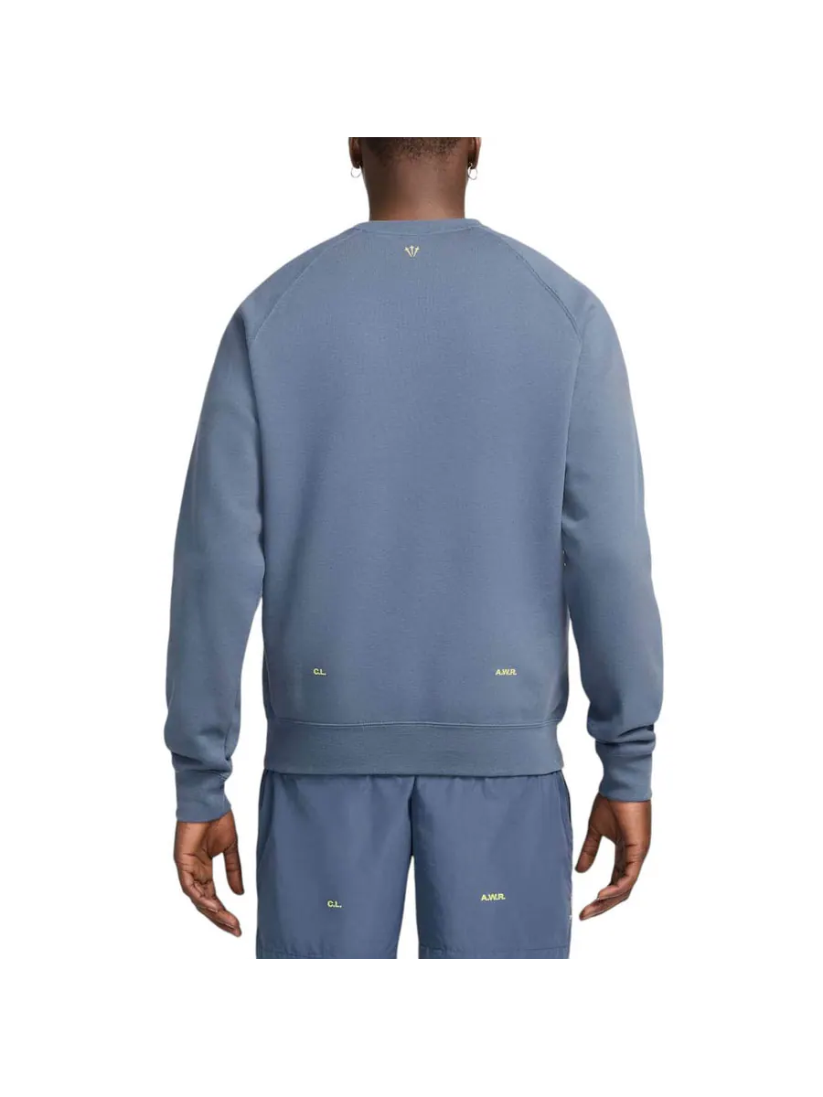 Свитер Nike x NOCTA Fleece CS Crew Sweatshirt 'Diffused Blue' — изображение 2 из 2, синий