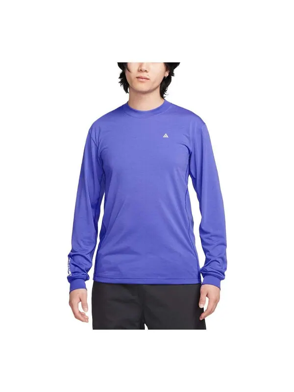 Футболка acg goat rocks dri fit adv футболка с длинным рукавом азиатские размеры Nike — изображение 1 из 2, фиолетовый