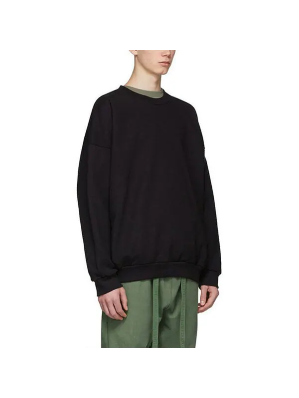 Толстовка back logo crewneck sweatshirt 'black' Fear Of God — изображение 2 из 4, черный