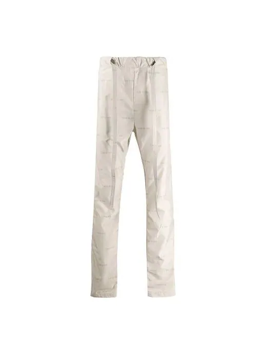 Спортивные брюки Fear of God Logo Print Track Trousers 'Beige White' — изображение 1 из 1, бежевый