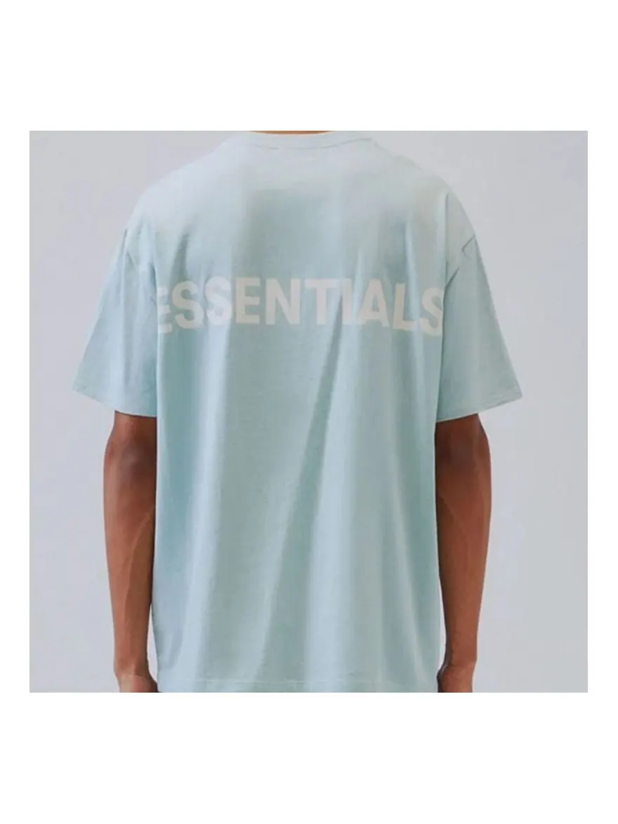 Футболка Fear of God Essentials Basic Short Sleeve T-Shirt 'Light Blue' FOG-SS20-122 — изображение 3 из 3, светлый синий