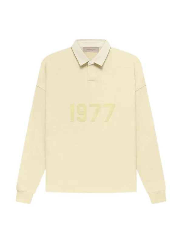 Рубашка поло fw22 henley rugby polo 'canary' Fear Of God Essentials — изображение 1 из 2, желтый