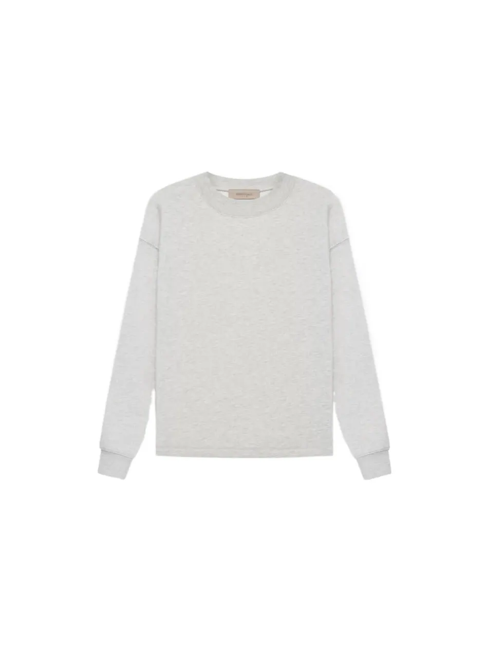 Топ Fear of God Essentials SS22 Relaxed Crewneck 'Light Oatmeal' — изображение 3 из 3, серый