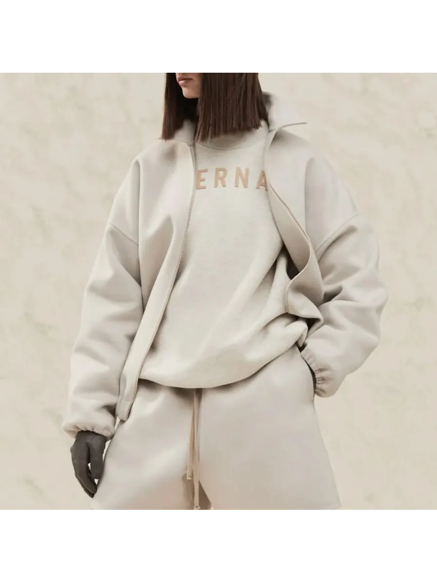 Худи Fear of God ETERNAL Fleece Crewneck 'Warm Heather Oatmeal' — изображение 3 из 3, бежевый