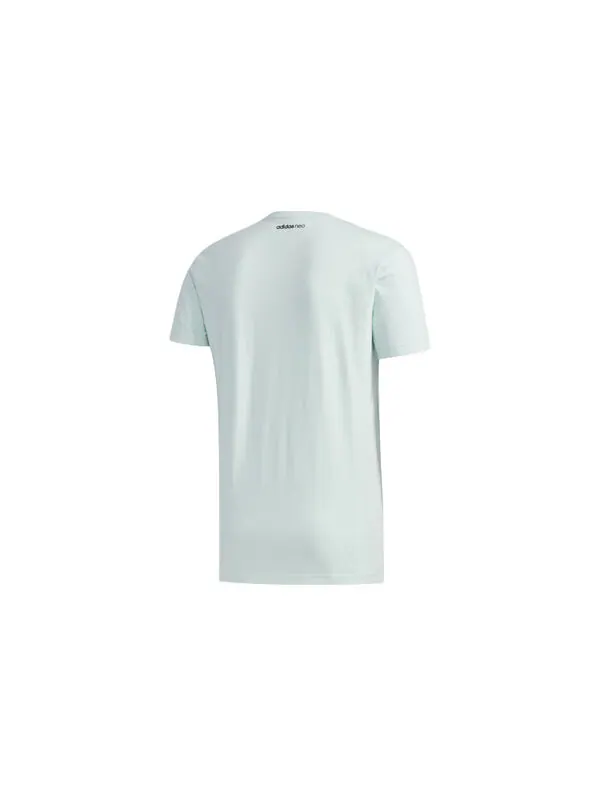 Футболка neo faves tee short sleeve men's green Adidas — изображение 2 из 4, зеленый