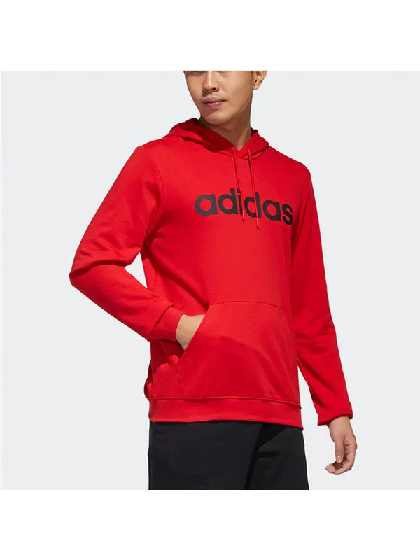 Толстовка Men's adidas neo ESNTL LG HD Sports Red — изображение 3 из 4, светлый красный