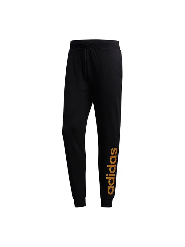 Спортивные штаны Men's adidas neo Esntl Lg Tp 1 Metallic Logo Printing Bundle Feet Sports — изображение 1 из 4, мульти