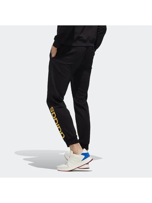 Спортивные штаны Men's adidas neo Esntl Lg Tp 1 Metallic Logo Printing Bundle Feet Sports — изображение 4 из 4, мульти