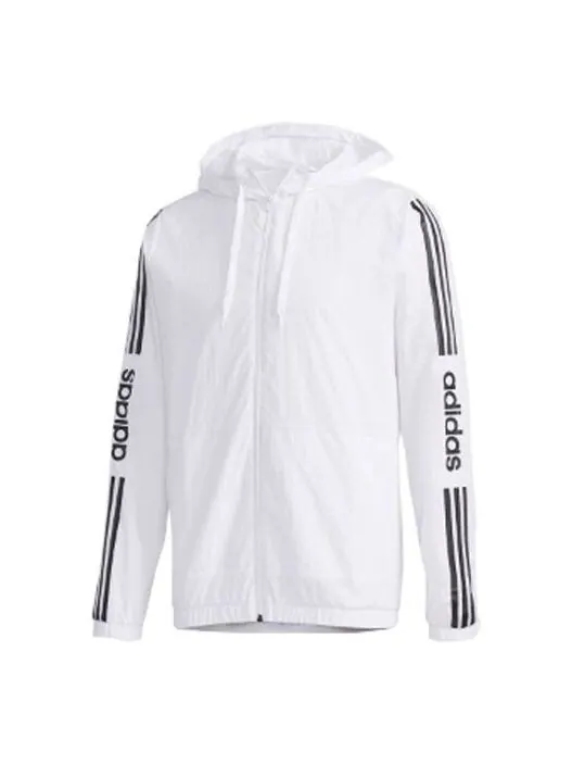 Ветровки neo m esntl 3s wb спортивная ветровка куртка белая Adidas — изображение 1 из 4, белый