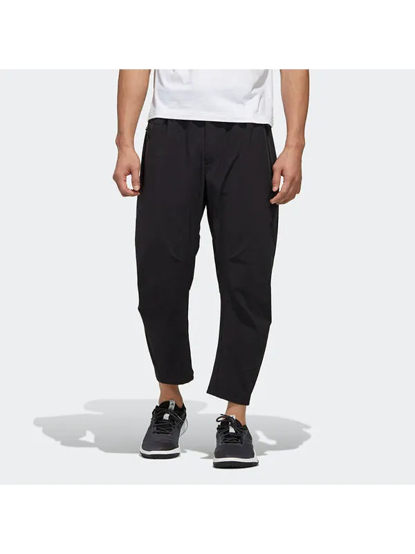 Спортивные штаны adidas Isc Pt Wv Sports Cone Nine-Minute Sports Trousers Men's Black — изображение 2 из 4, черный