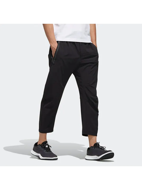 Спортивные штаны adidas Isc Pt Wv Sports Cone Nine-Minute Sports Trousers Men's Black — изображение 4 из 4, черный