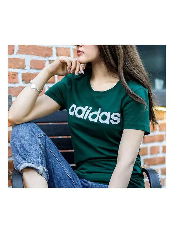 Футболка neo с коротким рукавом лесной Adidas — изображение 1 из 4, зеленый