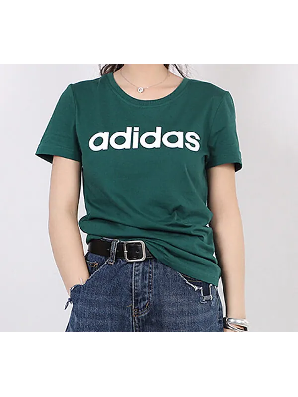 Футболка neo с коротким рукавом лесной Adidas — изображение 2 из 4, зеленый