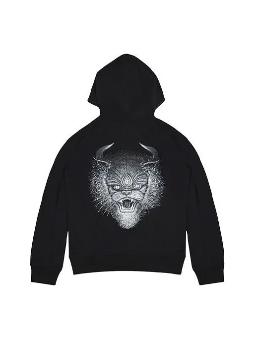 Толстовка Y-3 Back Large animal Pattern Casual Unisex Black — изображение 1 из 4, черный