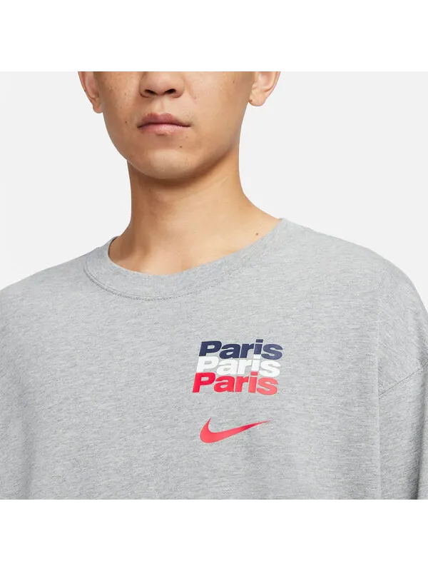 Футболка Nike Paris Saint-Germain Legend Long Sleeve T-Shirt 'Grey' — изображение 2 из 4, серый