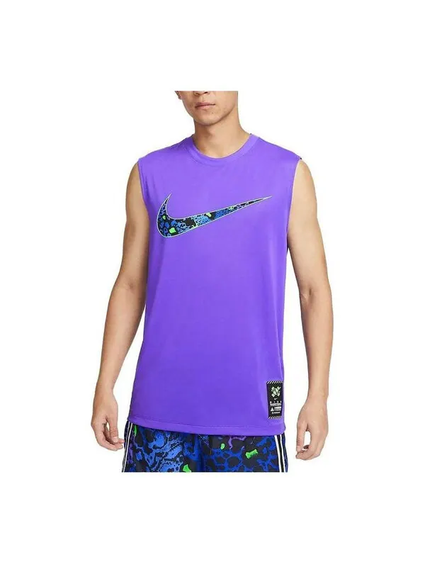 Футболка Dri Fit быстросохнущие баскетбольные Футболка Nike — изображение 1 из 3, фиолетовый