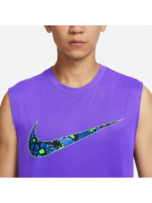 Футболка Dri Fit быстросохнущие баскетбольные Футболка Nike — изображение 3 из 3, фиолетовый