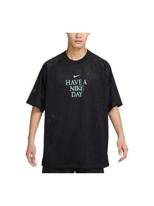 Футболка Nike Have A Nike Day T-Shirt 'Black' — изображение 1 из 3, черный/мульти