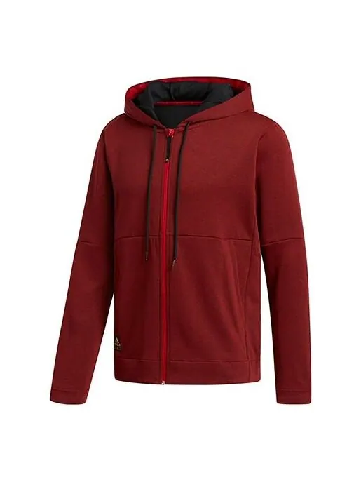 Куртка adidas CNY CU Hoodie Basketball Sports Hooded Jacket Red — изображение 1 из 4, красный