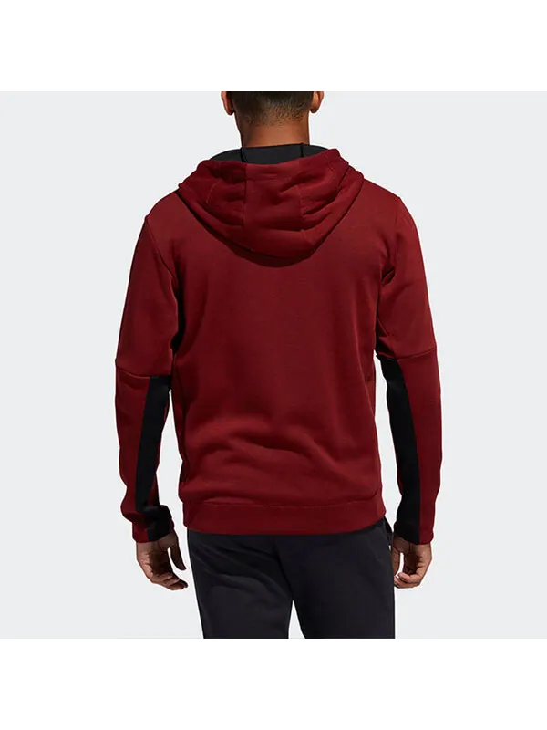 Куртка adidas CNY CU Hoodie Basketball Sports Hooded Jacket Red — изображение 4 из 4, красный