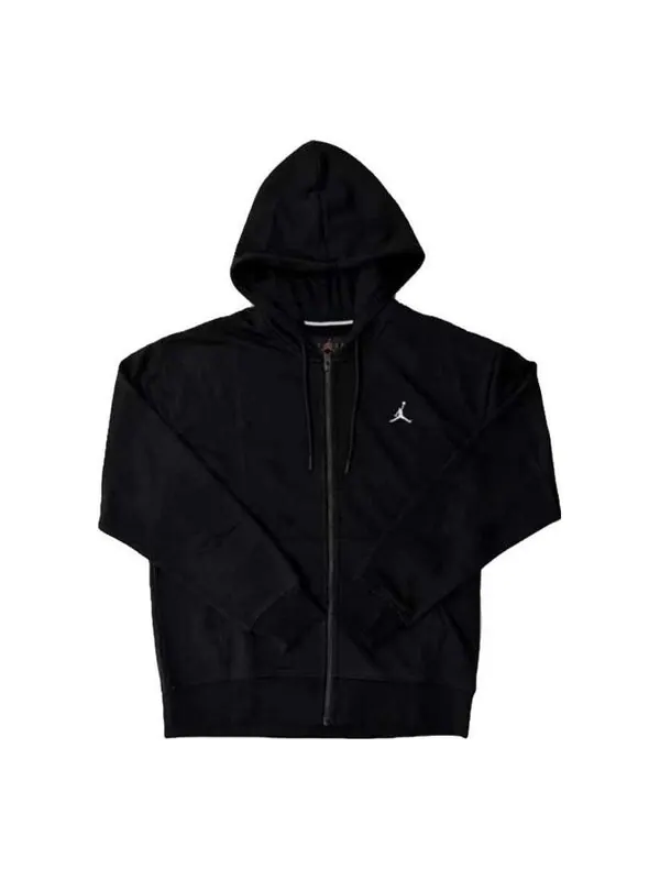Куртка Air Jordan Essentials Full Zip Hoodie 'Black' — изображение 1 из 4, черный/мульти