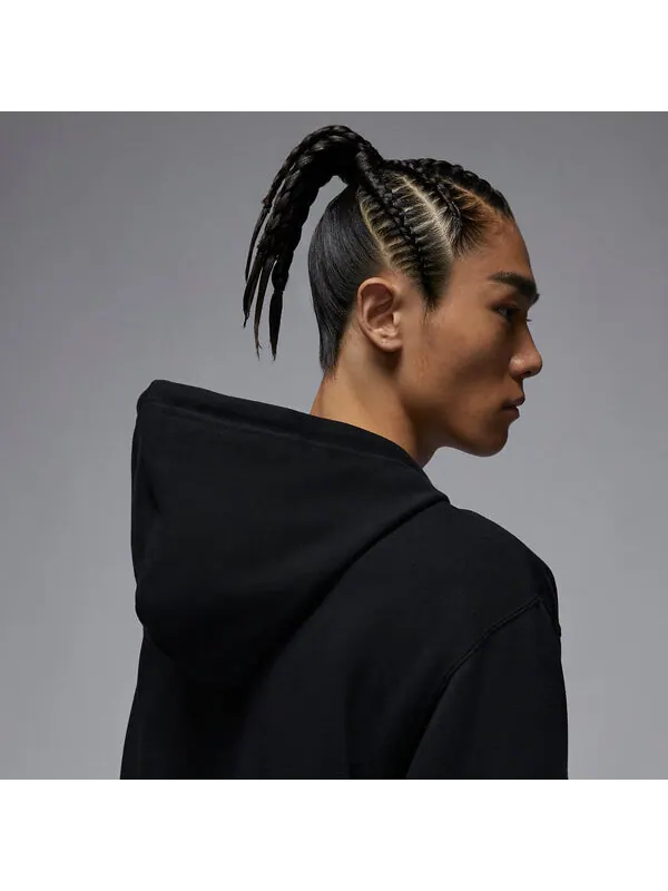 Куртка Air Jordan Essentials Full Zip Hoodie 'Black' — изображение 3 из 4, черный/мульти