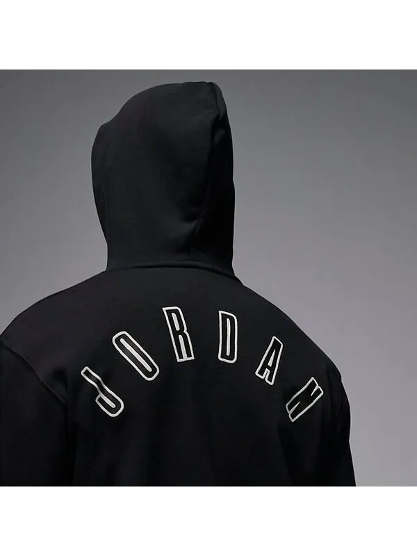 Толстовка Air Jordan Flight MVP Fleece Pullover Hoodie 'Black' — изображение 3 из 4, черный