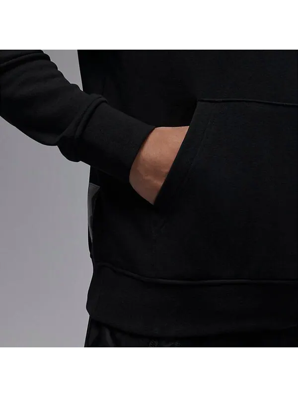 Толстовка Air Jordan Flight MVP Fleece Pullover Hoodie 'Black' — изображение 4 из 4, черный