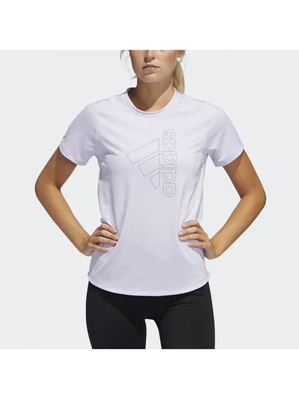 Футболка значок спортивной Футболка Adidas — изображение 3 из 4, фиолетовый