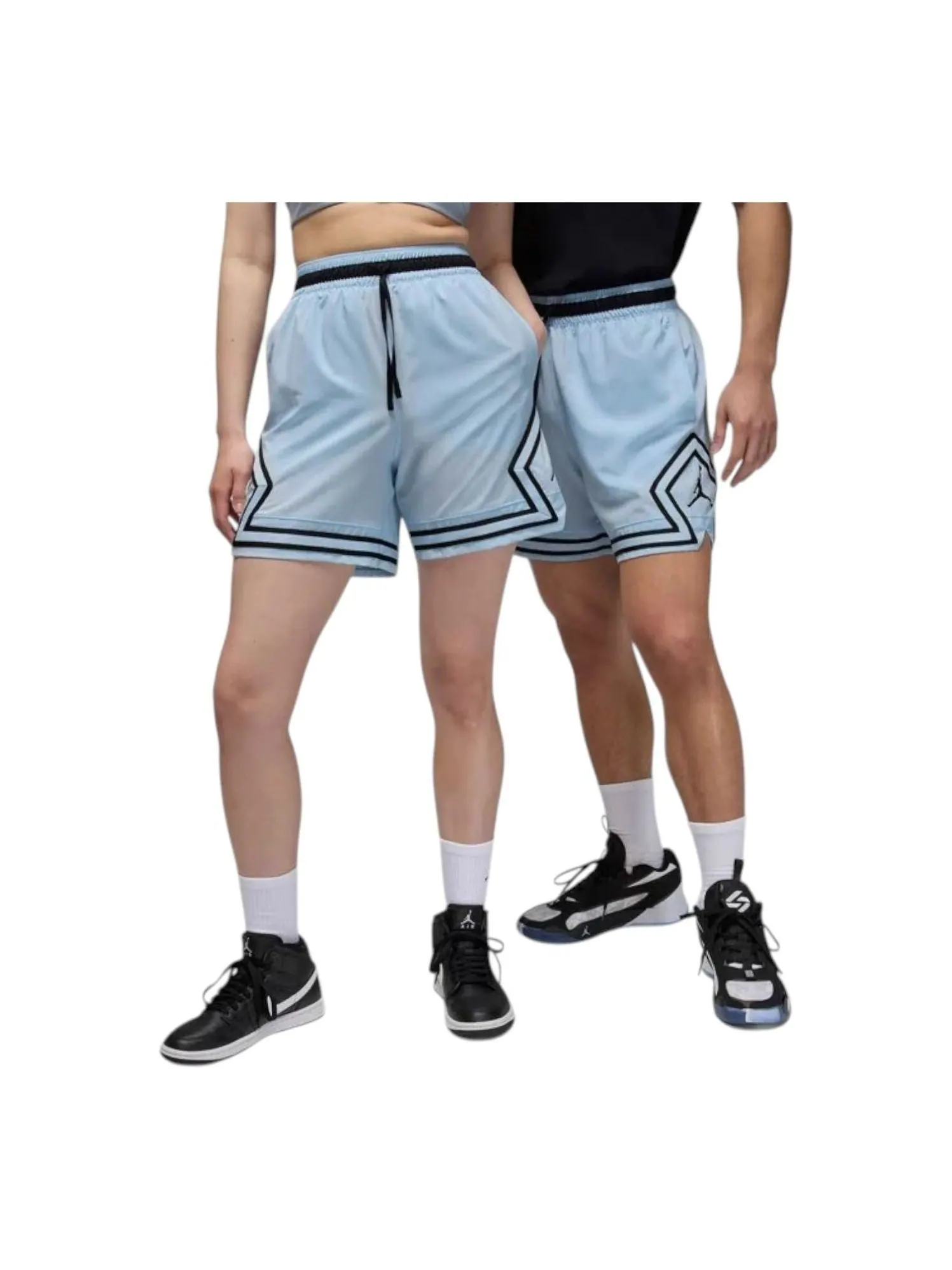 Шорты Air Jordan Sport Dri-FIT Woven Diamond Shorts 'Celestine Blue Black' — изображение 1 из 2, синий/черный/черный