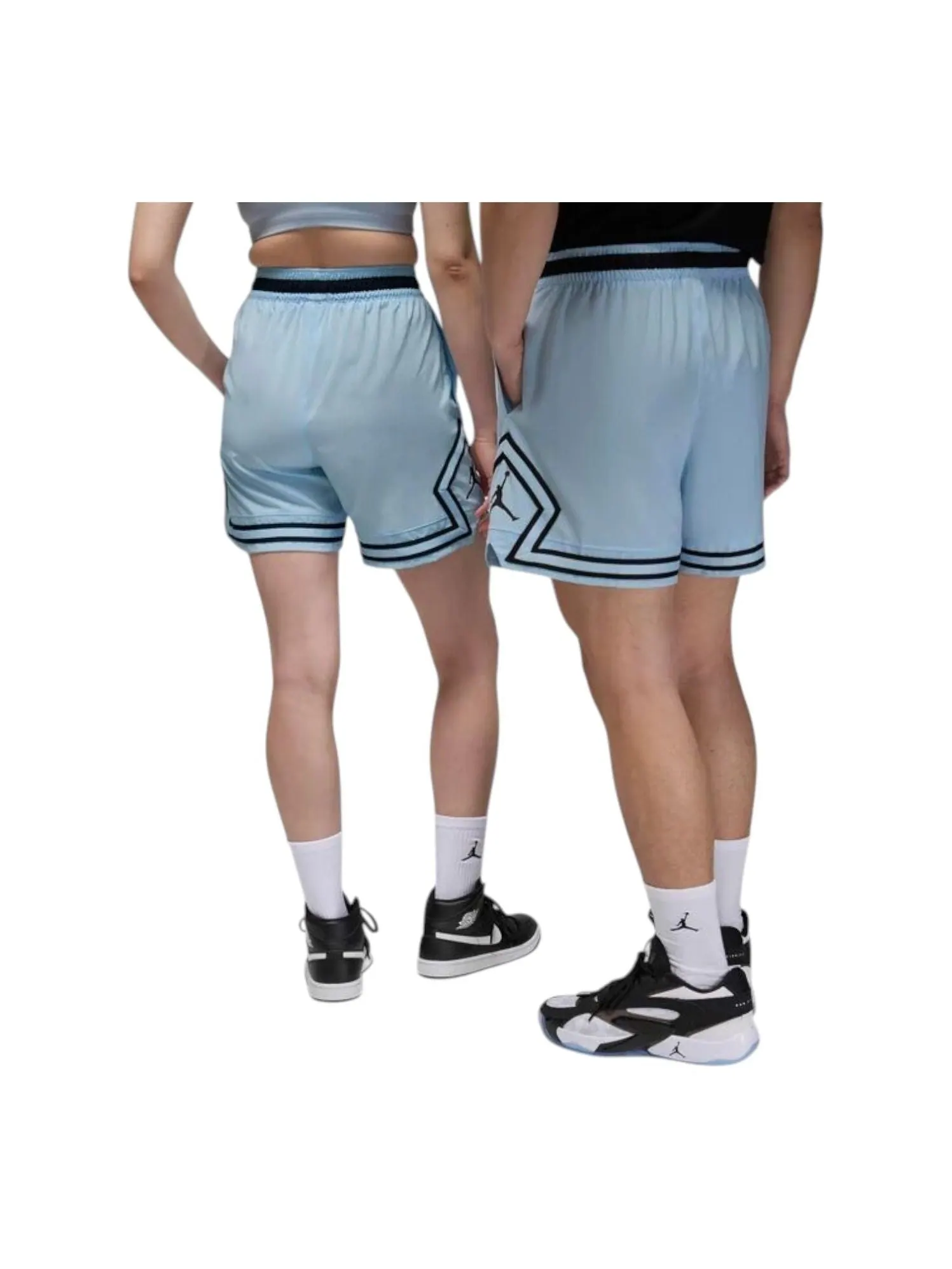 Шорты Air Jordan Sport Dri-FIT Woven Diamond Shorts 'Celestine Blue Black' — изображение 2 из 2, синий/черный/черный