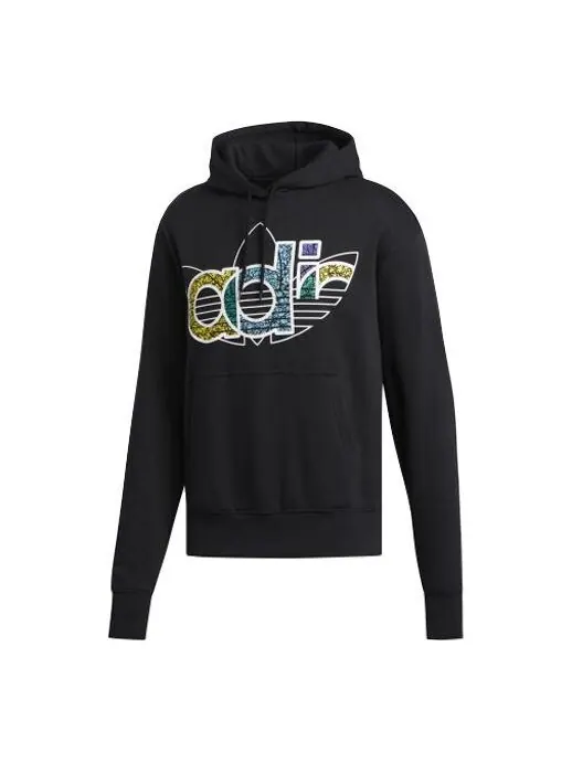 Толстовка men's originals 2020 valentine's day series fleece lined loose black Adidas — изображение 1 из 4, черный